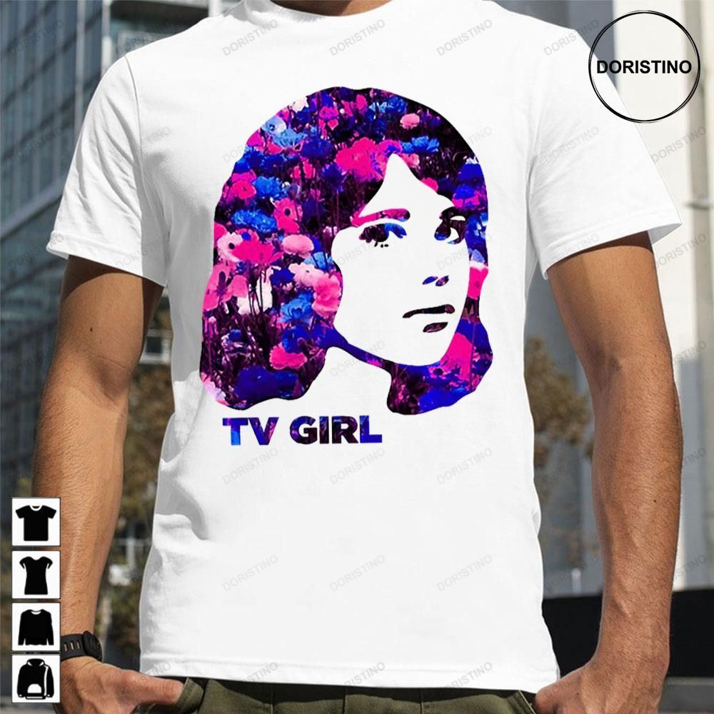 Floral Tv Girl Awesome Shirts